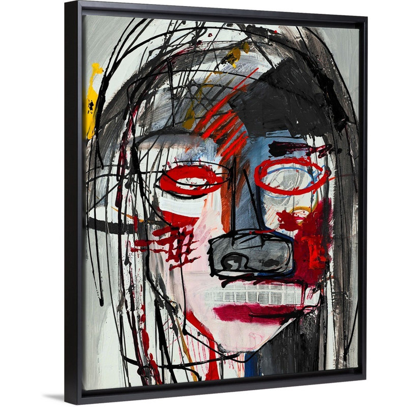 Reproduction d'art sur toile, Cadre flottant noir, H 16 po x l 13 po x P 1,75 po