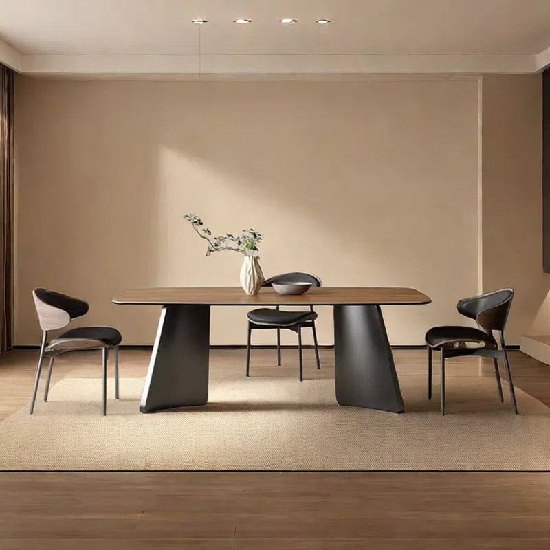 Table de salle à manger légère et luxueuse, H 29,52 po x L 70,86 po x l 31,49 po