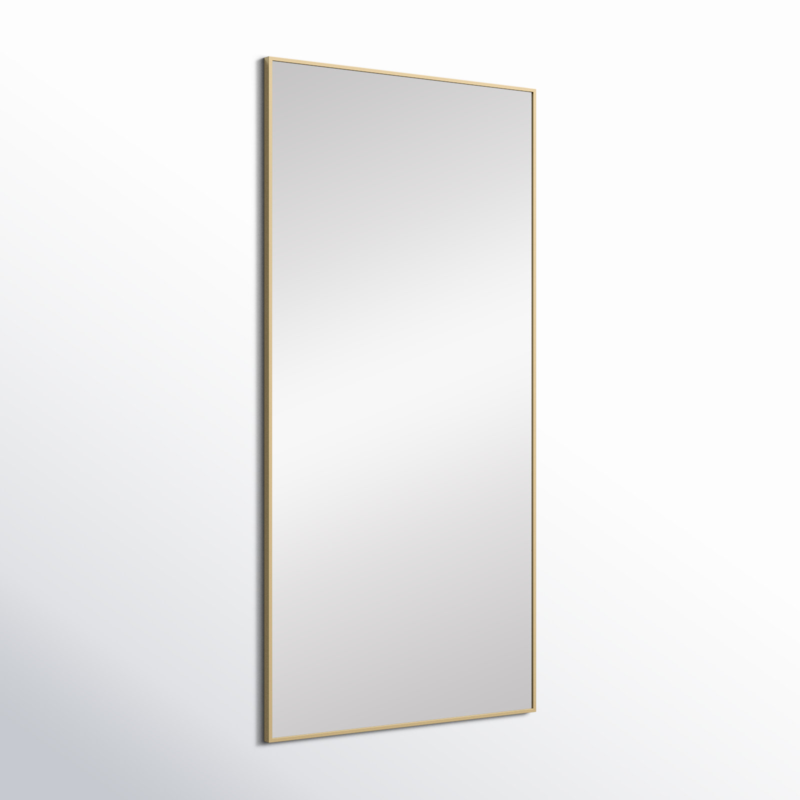 Sabine Metal Rectangle Wall Mirror, 72" x 36", Brass