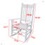 Chaise berçante en bois-604045524