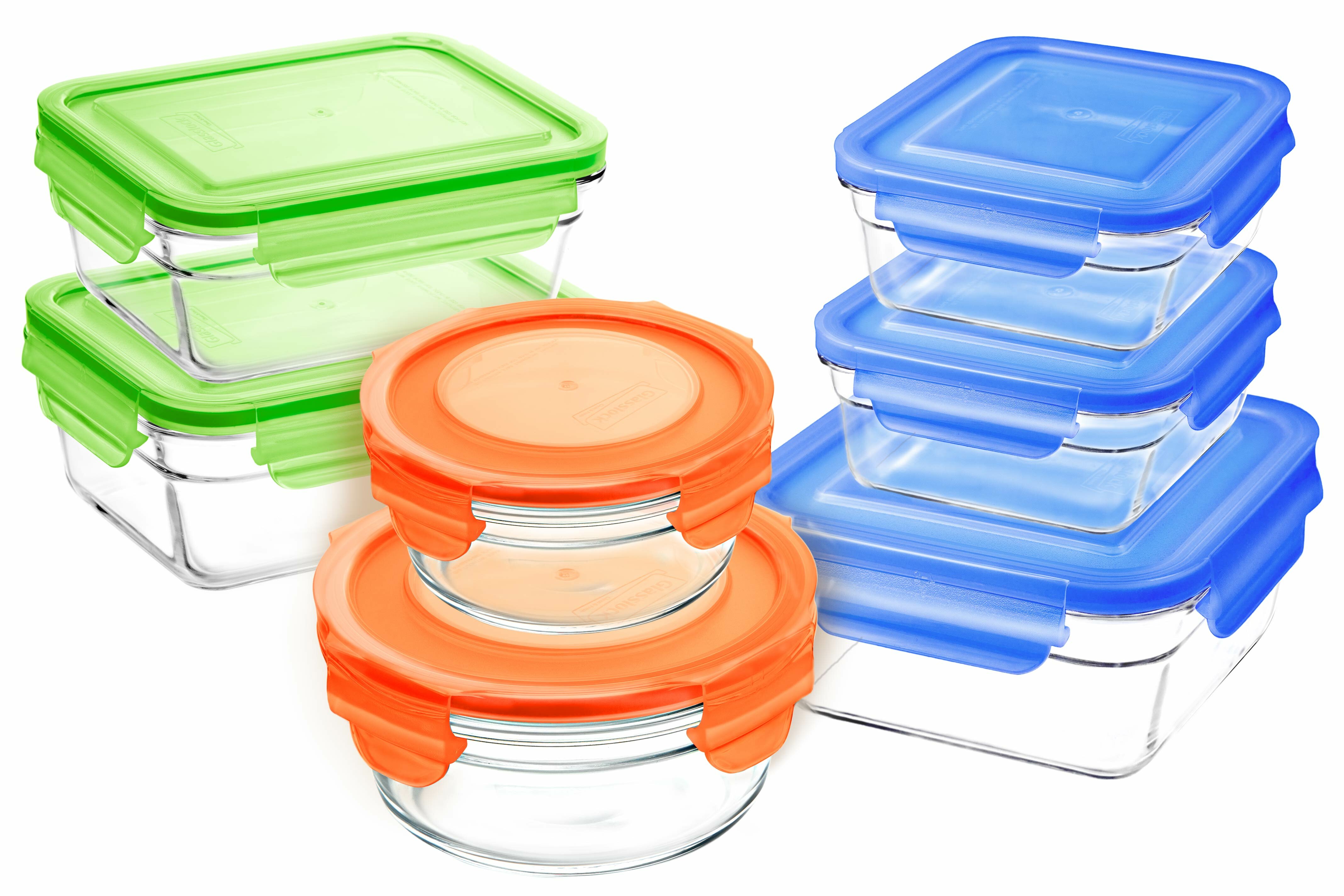 Glasslock 9 Container Food Storage Set