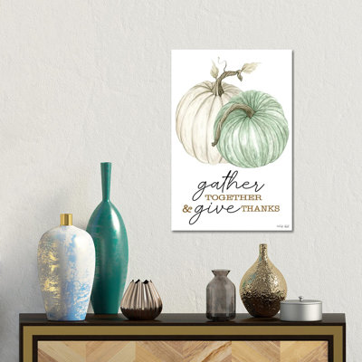 «Gather and donné grâce» - reproduction d'art mural - toile tendue