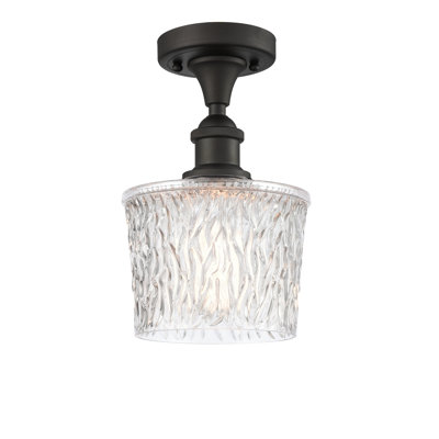 Plafonnier semi-encastré 1 lumière 6,5 po Camire