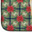 Tapis de séchage crème Shiba Inu Christmas PoinsettIas