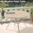 All - Weather Round Outdoor Patio Dining Table For 6 7, Metal With Adjustable Umbrella Hole, Powder Coating Rust Resistance, Bent Leg Design Durability And Style, Hand Polished Finish, 53.38"X 27.91-2037684699-2030926449