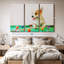 «Dog jouant au billard» sur toile-367254886