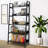 Eleri 5 Tiered Bookshelf, Ladder Shelf Etagere Bookcase, Wood and Metal Bookshelf-943562904