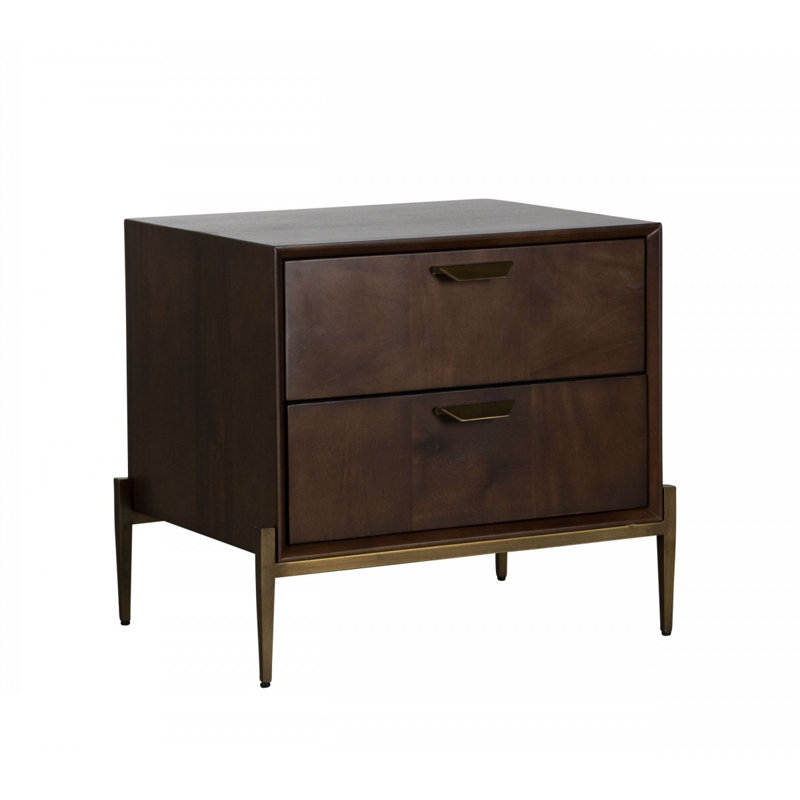 Table de chevet 2 tiroirs Jamell