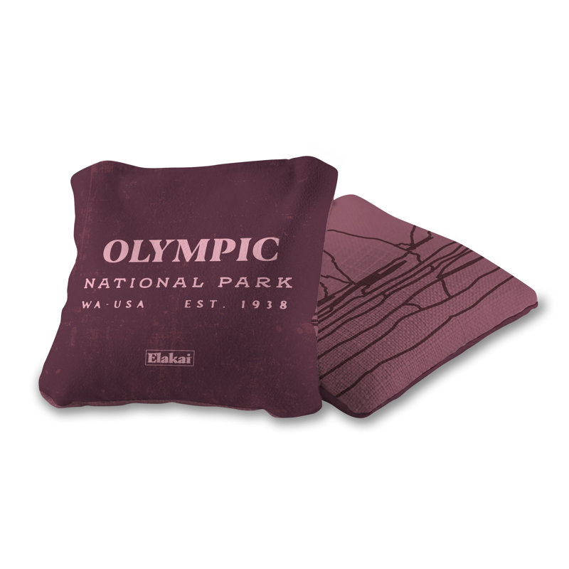 Durasuède olympique et sacs de cornhole turbo en polyglide pilote Versacraft, H 4 po x l 4 po x P 0,5 po, Prune