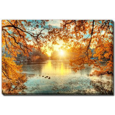 Fin de l'automne, art sur toile