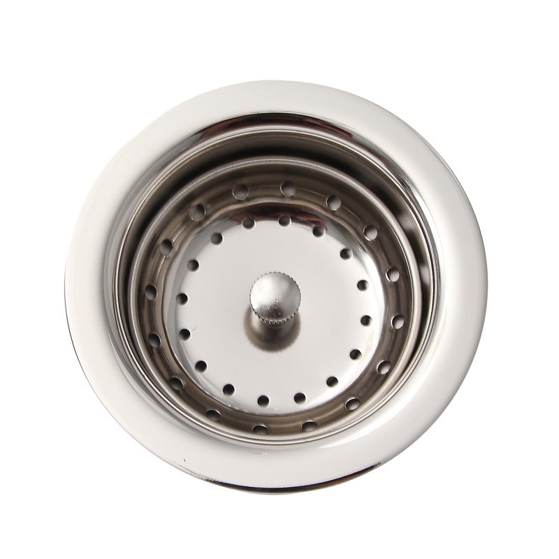 Drain pour évier de cuisine Bracket Strainer, Nickel poli