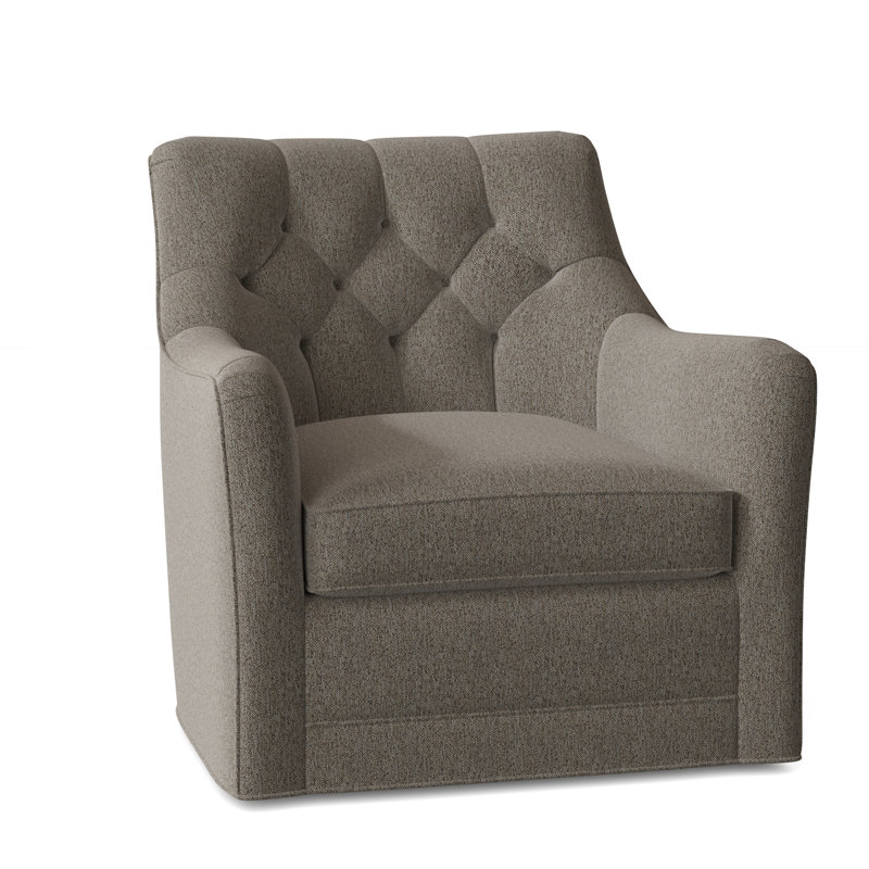 Fauteuil pivotant touffeté l 32 po Emery, 8794 Polypropylène / oléfine noisette