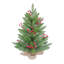 The Holiday Aisle® 23.62 in. Green Holiday Evergreen Tree with Berries