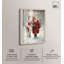 Décoration de Noël «Santa and His Reindeer Shadowbox» par Art Remedy, cadre noir, 11 x 16-276847870-276847864