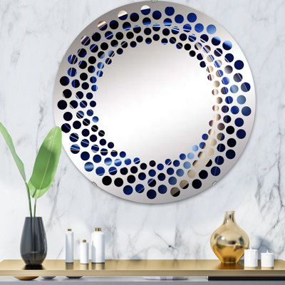 Miroir mural blanc à motif d'inversion complexe II - MIR106102 C
