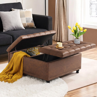 Table basse avec repose-pieds 35,5 po
