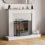 Milton 3 Panel Steel Fireplace Screen