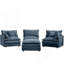 Modular Sectional Sofa With Movable Ottoman, DIY Configurable L-Shaped Couch For Living Room, Cloud-Like Comfort And Chenille Upholstery.-1669987374