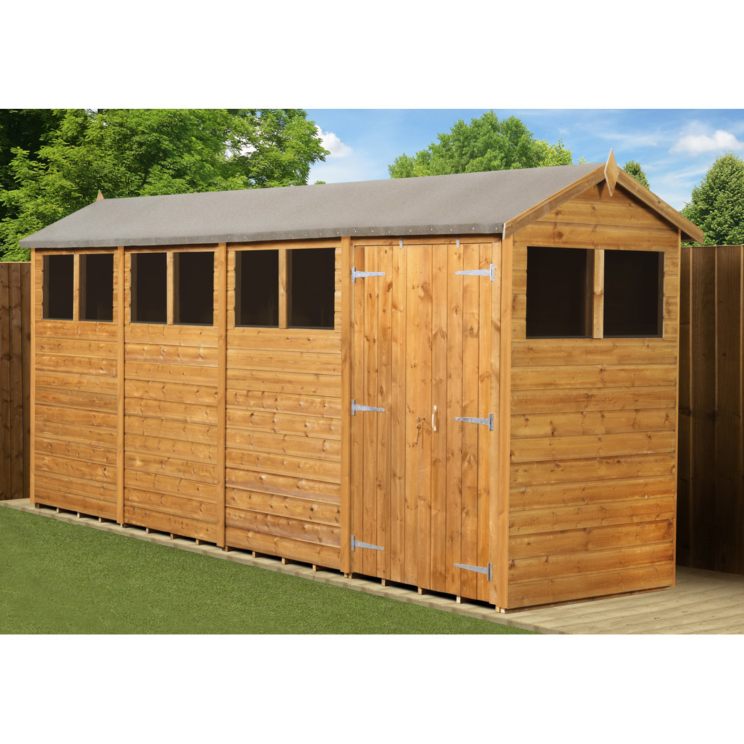 B&Q - Empire 2000 Pent 12X5 Pressure Treated Tongue And Groove Wooden Garden Shed Door Left Side Panel (12' X 5' / 12Ft X 5Ft) (12X5) - Image 4