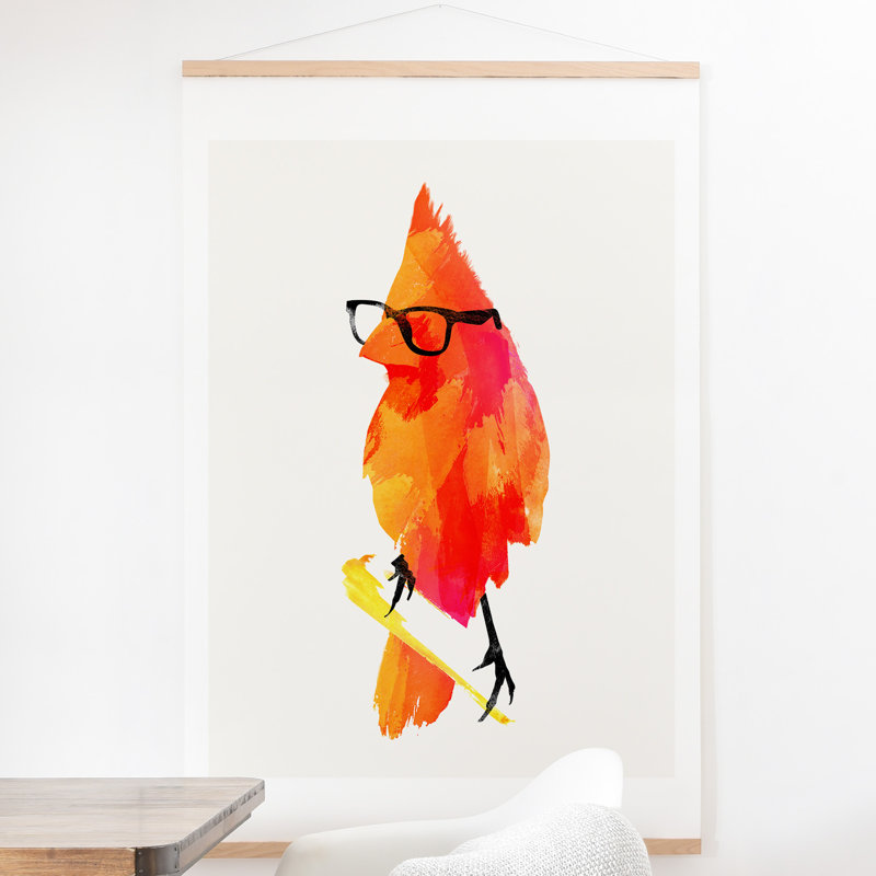 « punk oiseau », impression, H 10 po x l 8 po x P 0,5 po, Affiche