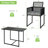 Delyza 2 - Person Patio Conversation Set with Cushions