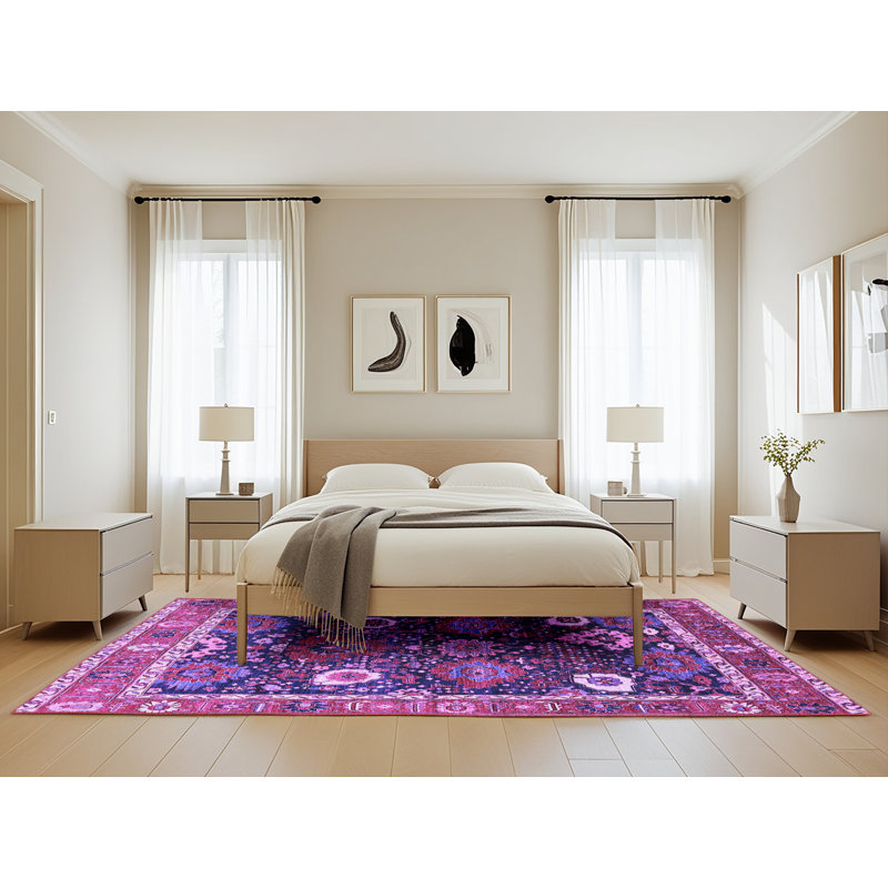 Oriental Indoor Rug, Rectangle 5' x 8'