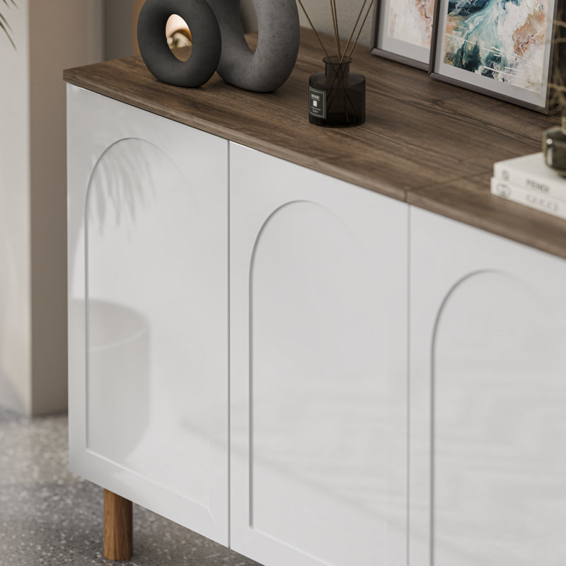 Bohem TV Stand, White Walnut