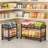 2-Tier Expandable Rolling Pantry Cart With Wheels-1397697871