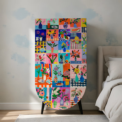 Household independent retro style wardrobe