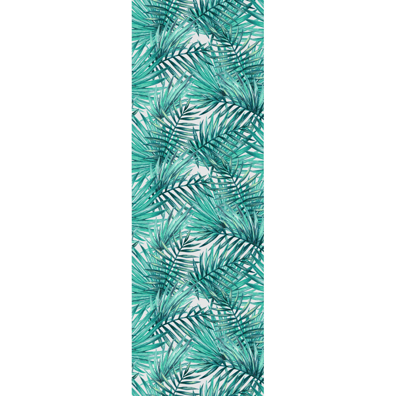 Rouleau de papier peint adhésif à motif de feuilles de palmier tropicales l 10 pi x 25 po Ashburton
