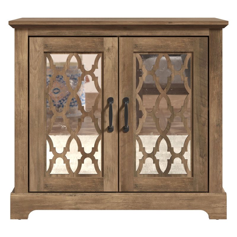 Ensemble de 2 commodes décoratives Lopes, Chêne noueux
