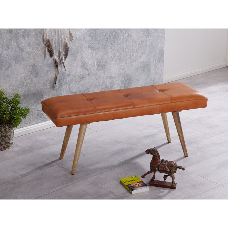 Sarahi Polyester Upholstered Bench