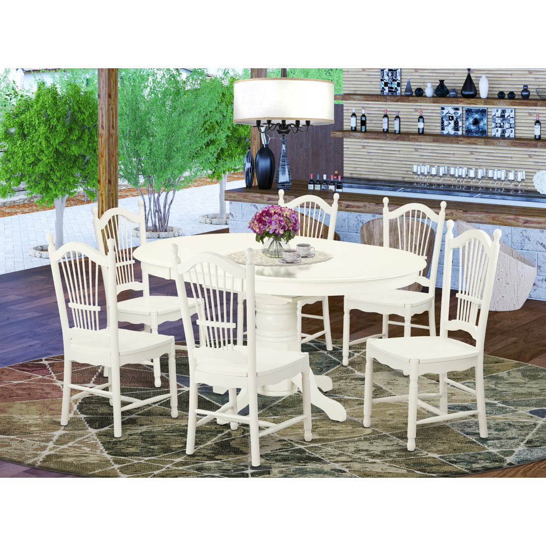 Asenat 6 - Person Four Leg Dining Set Lark Manor™ 