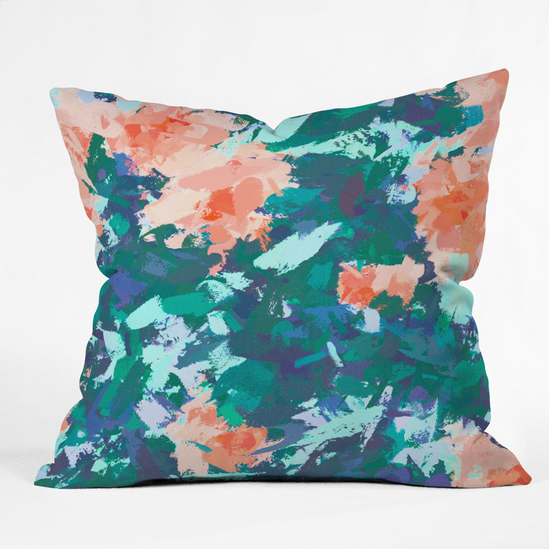 Blossomed Garden Throw Pillow