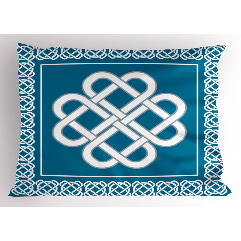 Celtic Polyester Geometric Sham Set, Twin