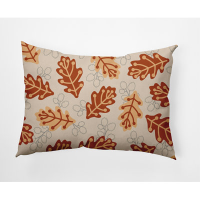 Floral Outdoor Reversible Throw Pillow