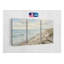 «Coastal Beach», reproduction d'art sur toile triptyque mettant en vedette des vagues de l'océan et du bois flottant, décor de bord de mer aux tons doux, décor de rivage 3 pièces, reproduction de peinture-826470476-826470478