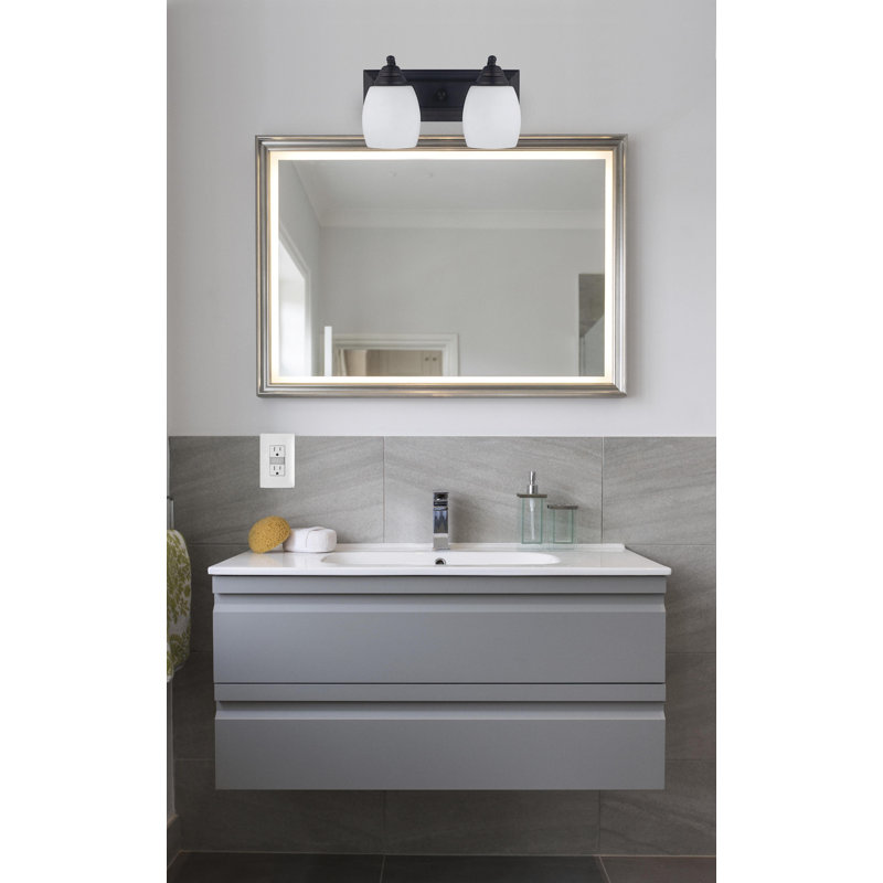 Éclairage pour salle de bain 2 lumières Allston, Bronze huilé