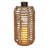 Hemp Rope Wooden Lantern With Flickering Led Lights, Garden Light Décor, Rustic Outdoor Lantern For Patio, Lawn, And Yard