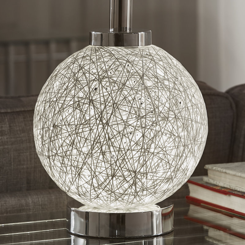 Lampe de table standard 24,25 po Kailin, Blanc