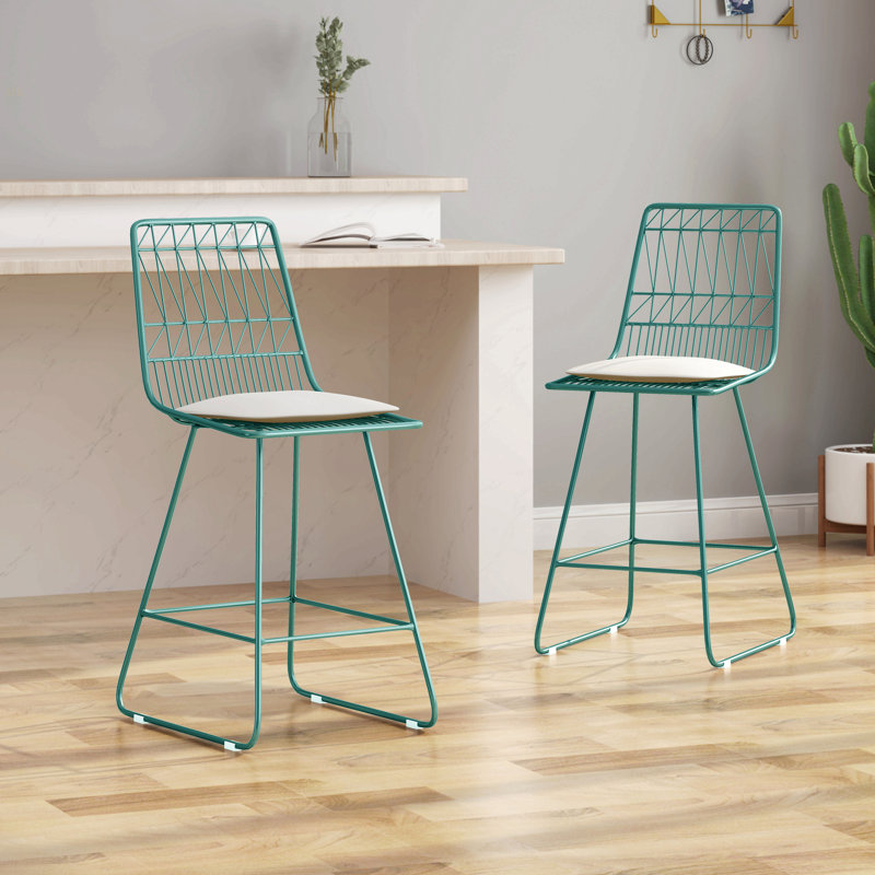 NIEZ COUNTER STOOL, Beige, Blue