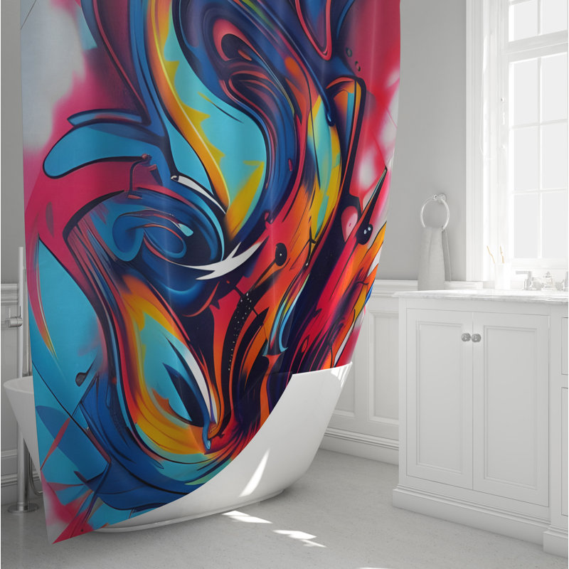 Rideau de douche Clemmy, H 83 po x l 70 po