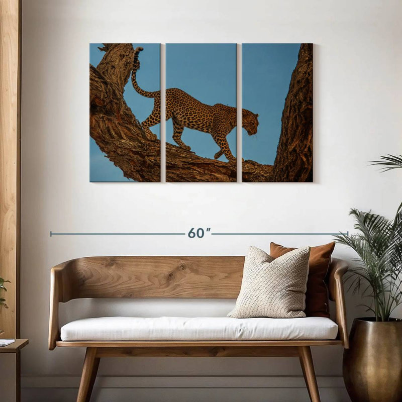 Brampt Leopard Tree Walk, 28" H x 45" W