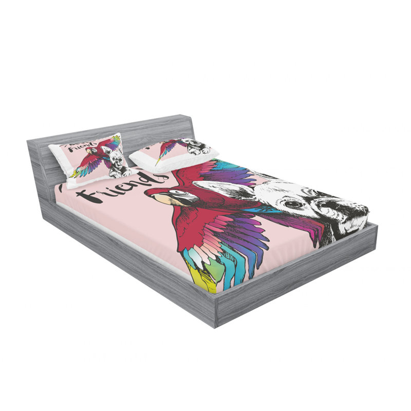 Ensemble de draps French French, Ensemble de drap pour grand lit avec drap-housse