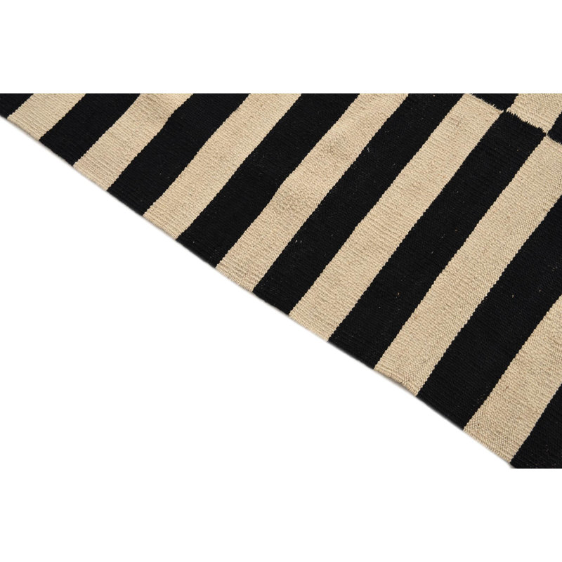 Tapis noir et blanc Jessen