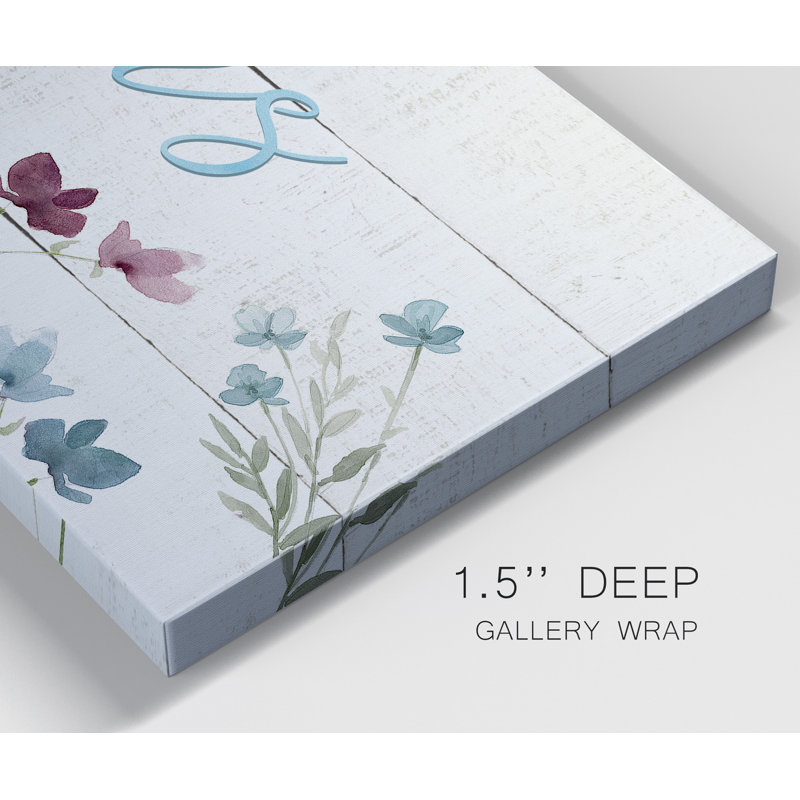 Happiness Blooms - reproduction sur toile tendue, H 24 po x l 12 po x P 1 po