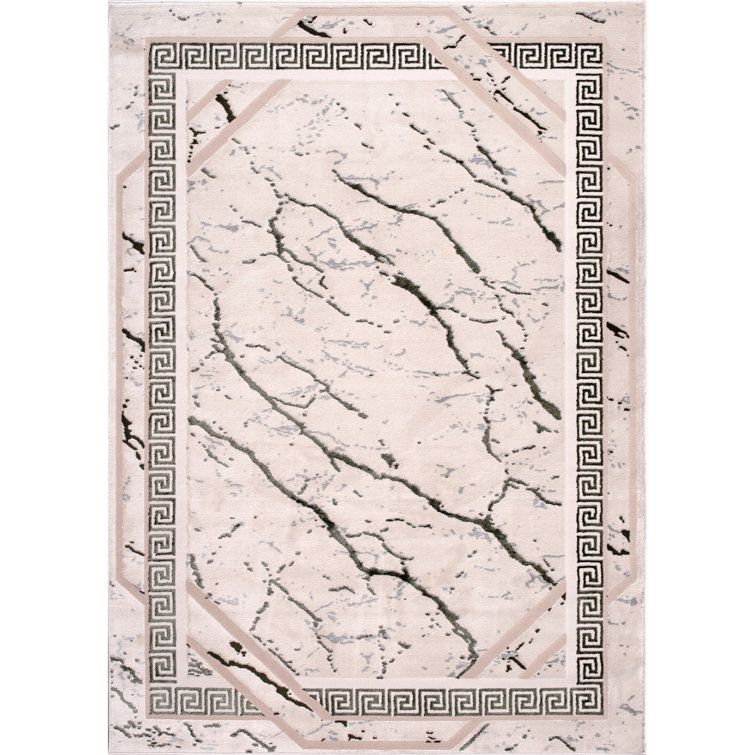 Monaco Series Abrstract Black/Gray/Ivory/Beige Area Rug