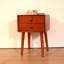 Table de chevet avec 2 tiroirs, petite table d'appoint avec rangement-112035009