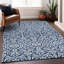 Tapis bleu marine de qualité supérieure lavable à la machine Prisco-1306217959