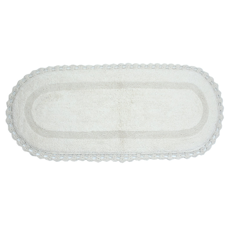 Soft Bath Rug, Ivory, 21" W x 54" L